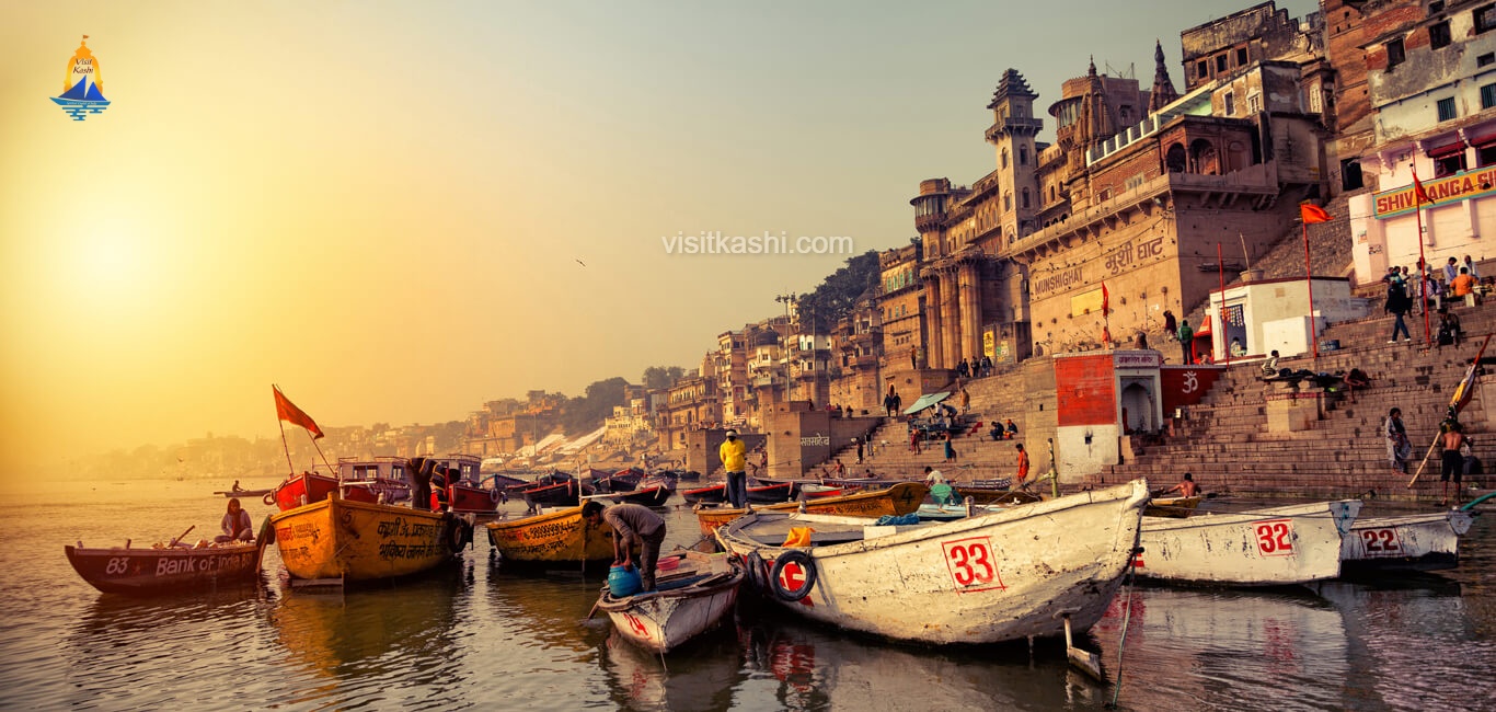 Southern ghats of Varanasi in the morning
