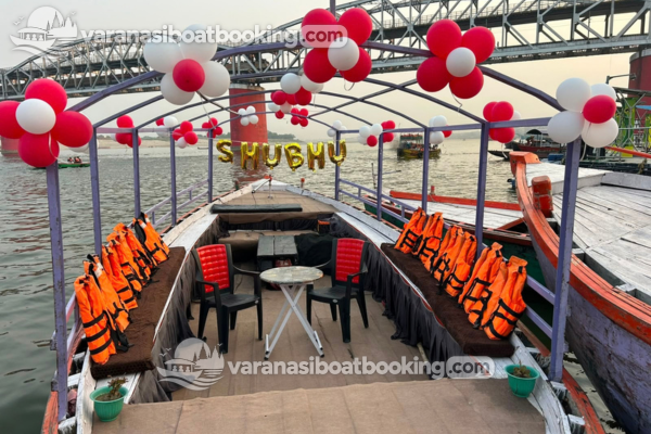 Varanasi Boat Booking - Birthday Party on Boat